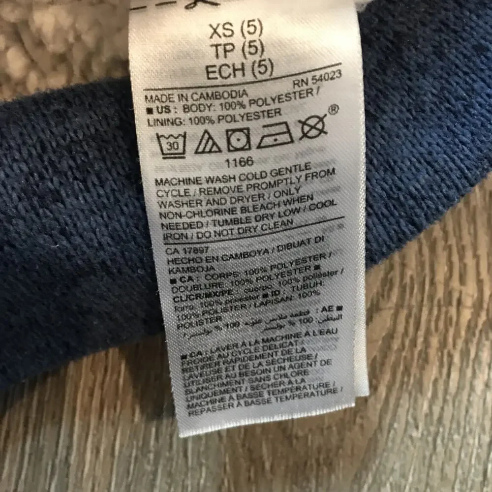Old Navy Faux Fur Blue zip up hoodie size 5 XS Boy